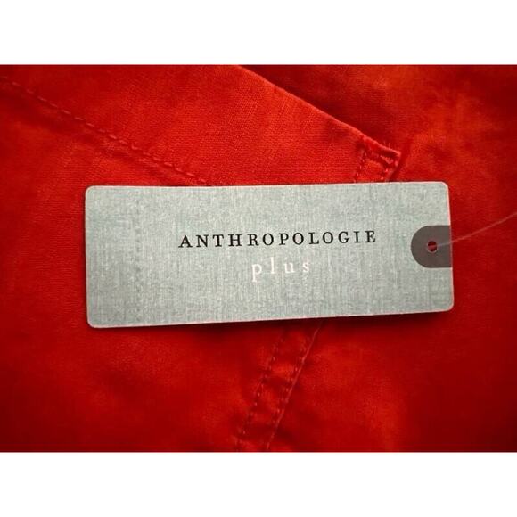Maeve Anthropologie The Colette Red Pants Plus Size 20 W Cropped - Picture 8 of 12
